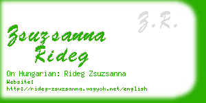 zsuzsanna rideg business card